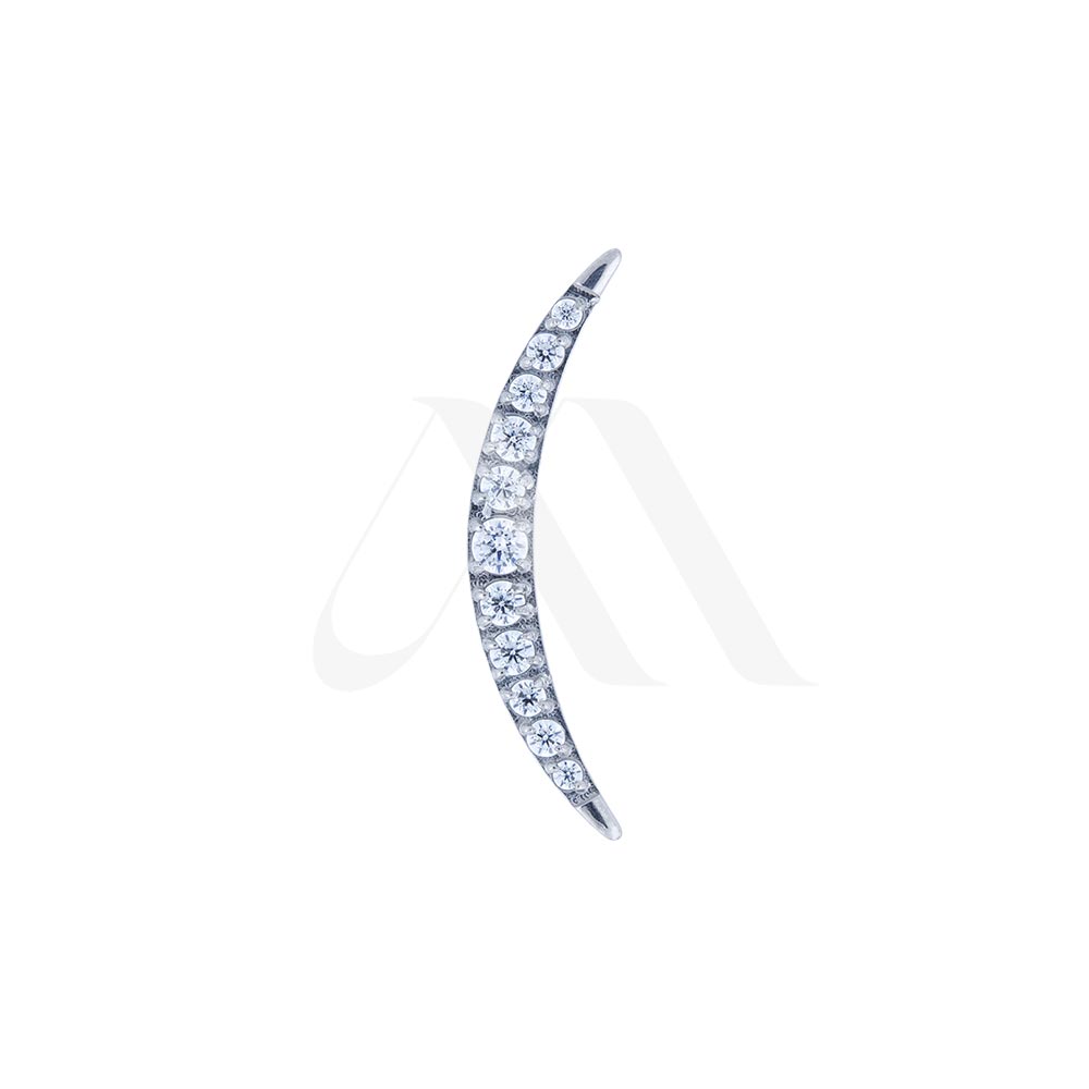 Top Cristal Línea simple figura Luna