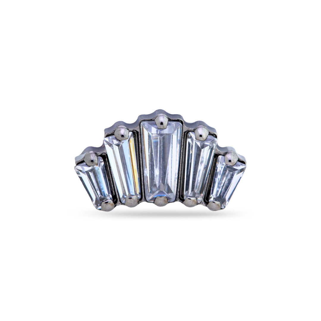 Top Baguette prong set