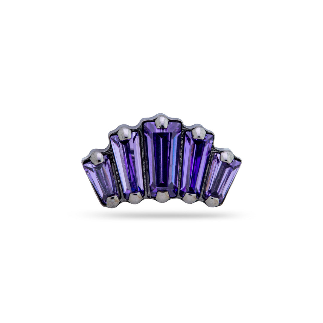 Top Baguette prong set