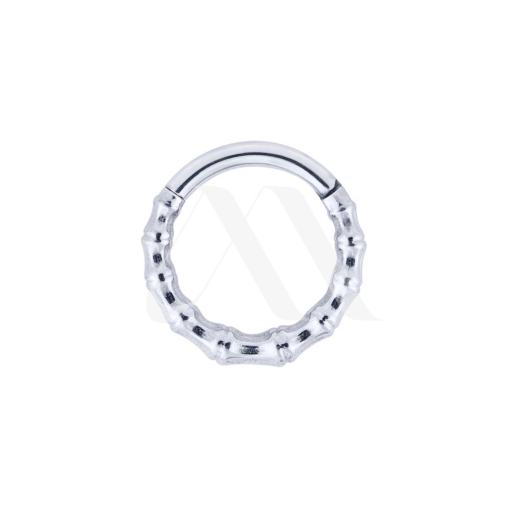 Argolla Clicker Titanio textura