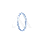 Argolla Clicker con cristales laterales y frontales