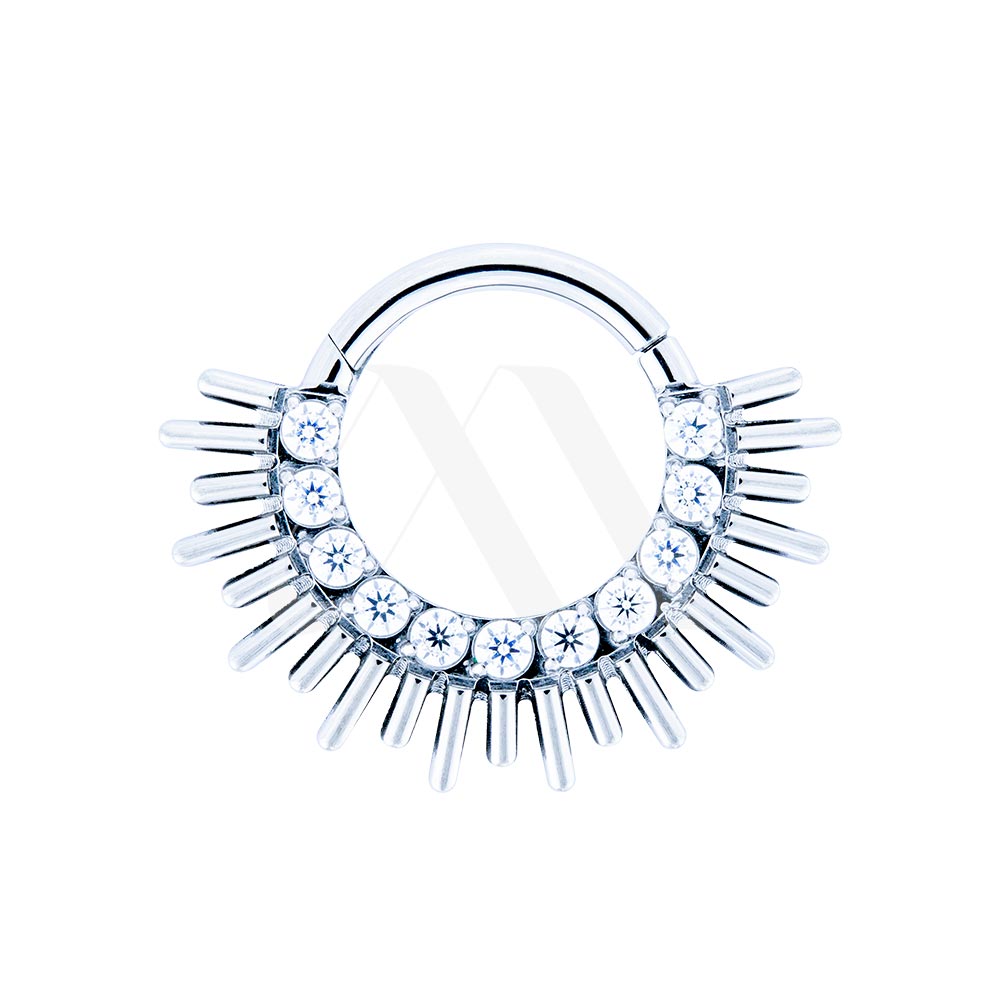 Argolla Clicker Inti con cristales