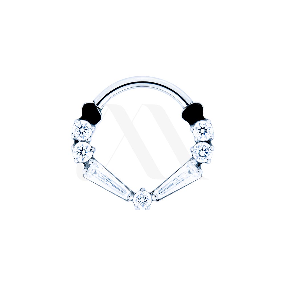 Argolla Clicker Baguette Cruzado