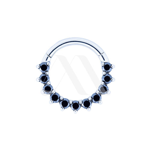 Argolla Clicker Cristales redondos