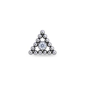 Top Triángulo de Filigranas con Cristal