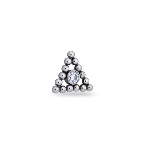 Top Triángulo de Filigranas con Cristal - Imagen 2