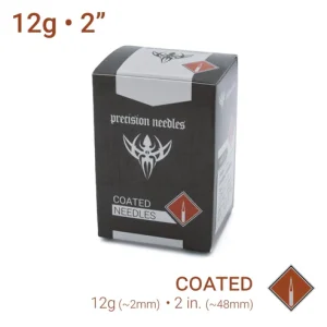 Precission Coated Piercing Needles 12g Sterilized 2″