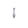 Navel con Cristal Trinity