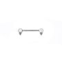 Nipple Push-Pin Cristal y Triple Filigrana