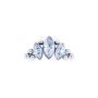 Top Marquise 3 puntas cristal y filigranas