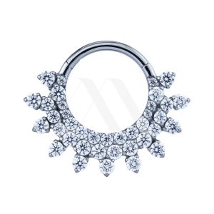 Argolla Clicker Cristales Crown