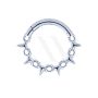 Argolla Clicker Trenzada con Puntas