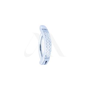 Navel Clicker doble fila Cristal