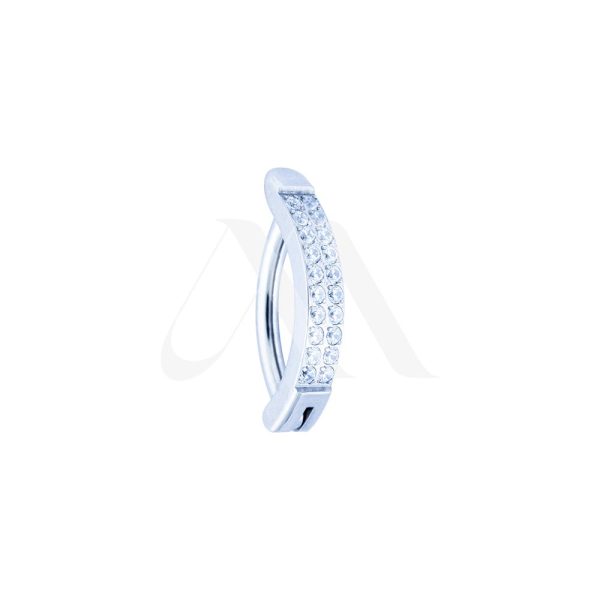 Navel Clicker doble fila Cristal