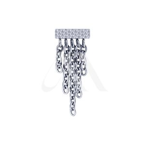Top textura colgante con cadenas